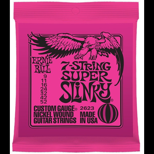 ERNIE BALL ERNIE BALL 2623 สายกีตาร์ไฟฟ้า 7 09-52 7-STRING SUPER SLINKY
