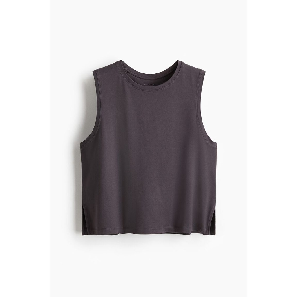 H&M(เอชแอนด์เอ็ม) เสื้อเวสท์สไตล์บ็อกซี่สำหรับกีฬา พร้อมเทคโนโลยี DryMove™ ผู้หญิง 1256611