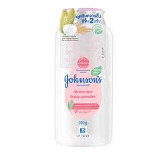 จอห์นสัน แป้งเด็ก คอร์นสตาร์ช บลอสซั่ม เบบี้ พาวเดอร์ 200 ก. X2 Johnson's Baby Cornstarch Blossom Powder 200 g. x2