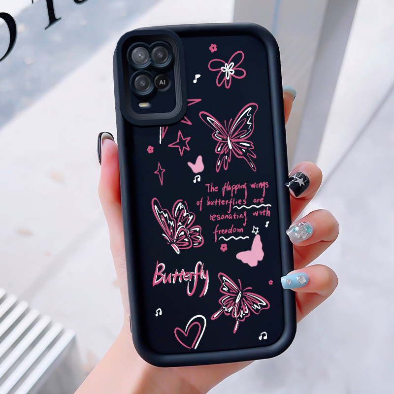 เคสสำหรับ OPPO A55 4G A54 4G A56 5G A55s เคสโทรศัพท์มังกรเปลือกแก้วกันกระแทก