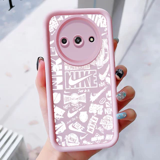 เคสสำหรับ Xiaomi Redmi A3 A3X POCO C61 เคสโทรศัพท์แบรนด์อินเทรนด์สามสีซิลิโคนกันกระแทก
