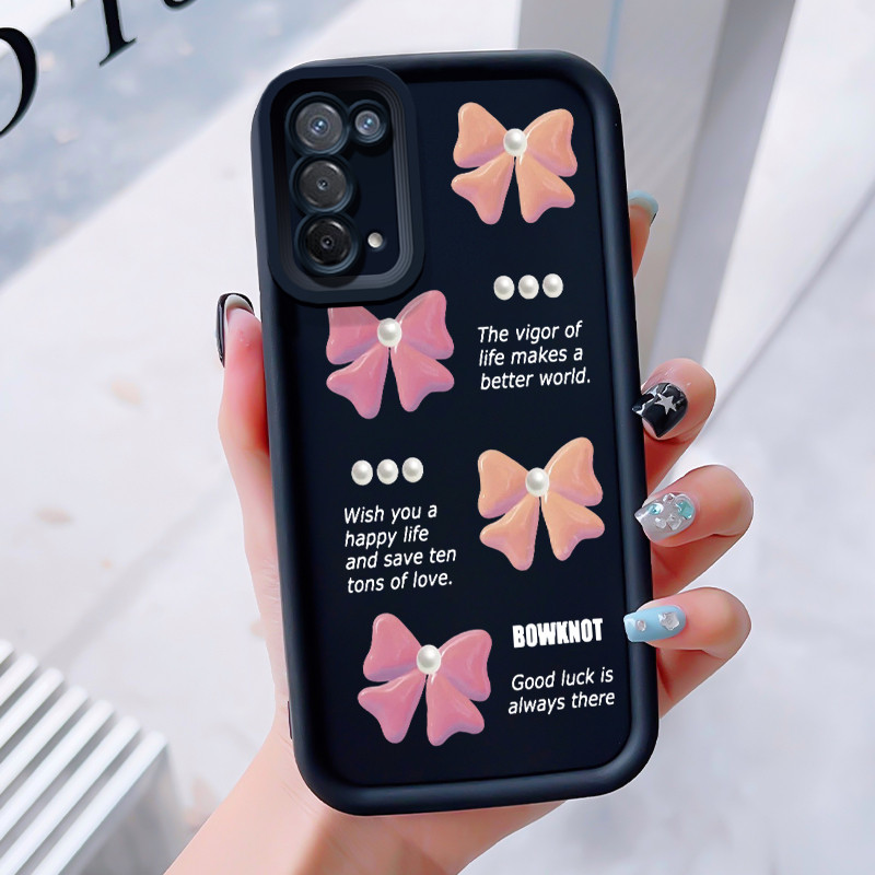 เคสสำหรับ OPPO A74 5G A54 5G เคสโทรศัพท์กุทัณฑ์รูปหัวใจสามสีซิลิโคนกันกระแทก