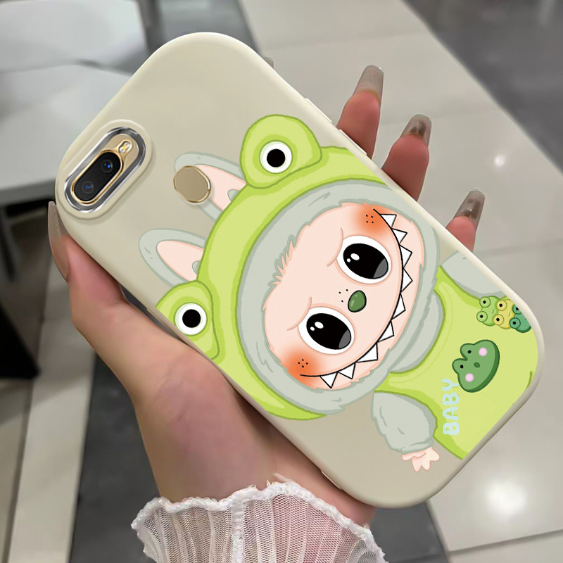 เคสสำหรับ OPPO A7 A5s A12 A12s A11k เคสโทรศัพท์สัตว์ประหลาดน่ารักกันกระแทก