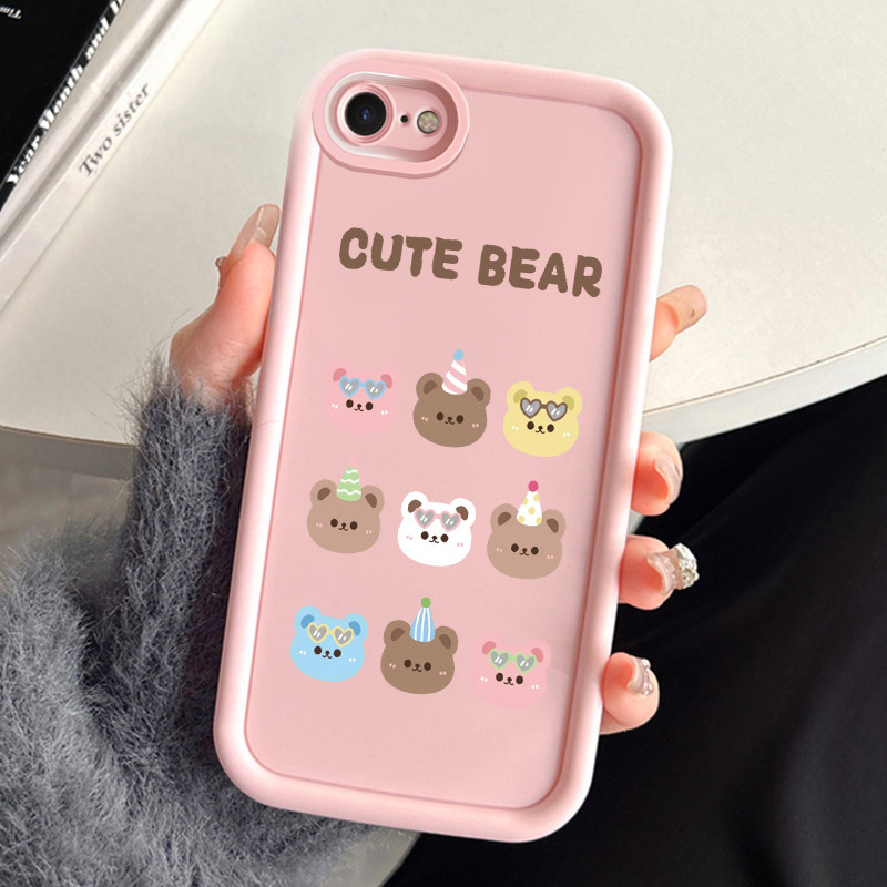 เคสสำหรับ iPhone 6 Plus 6s Plus 7 Plus 8 Plus SE 2020 X Xr Xs Max เคสโทรศัพท์สัตว์น่ารักซิลิโคนกันกระแทก