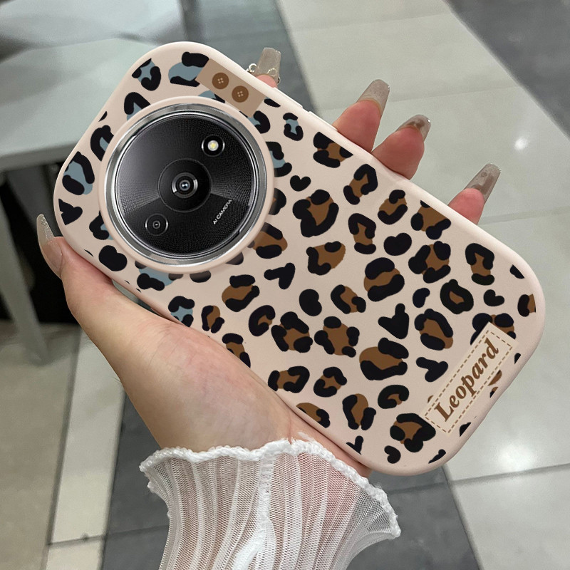เคสสำหรับ Xiaomi Redmi A3 A3X POCO C61 เคสโทรศัพท์เสือดาวรูปหัวใจกันกระแทกกลมและอ้วน ราคา ถูกที่สุด ดีลบีเคเค