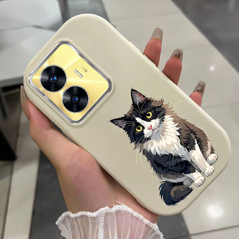 เคสสำหรับ Realme C55 Narzo N55 เคสโทรศัพท์แมวกันกระแทก