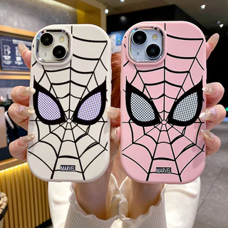 เคสสำหรับ Xiaomi Redmi A3 A3X POCO C61 เคสโทรศัพท์ใยแมงมุมกันกระแทกกลมและอ้วน