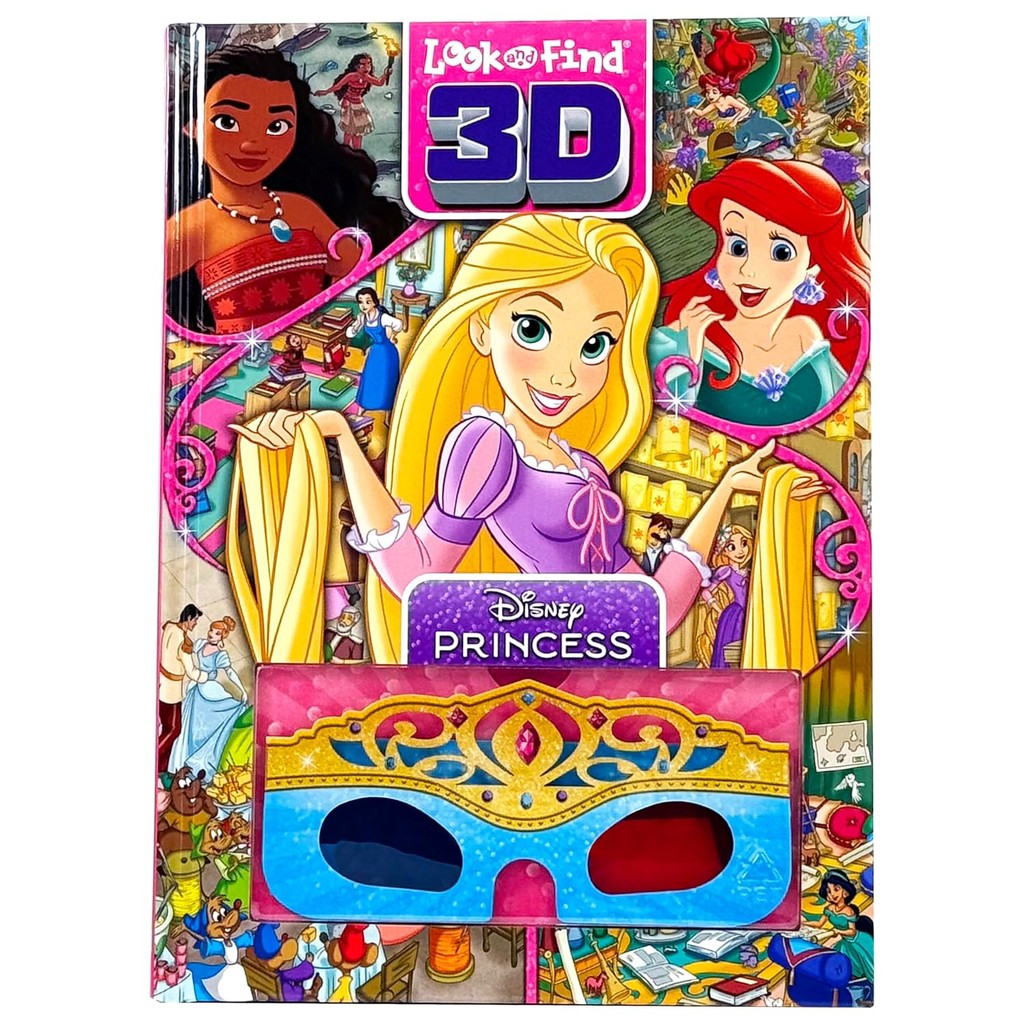 Asia Books หนังสือภาษาอังกฤษ 3D LOOK AND FIND DISNEY PRINCESS