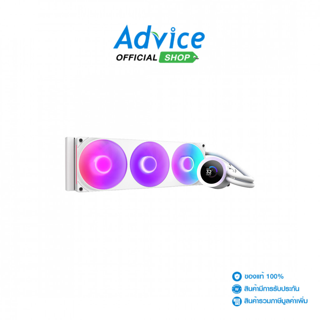 NZXT LIQUID COOLING KRAKEN PLUS 360 RGB WHITE (RL-KR360-W2) - A0170692