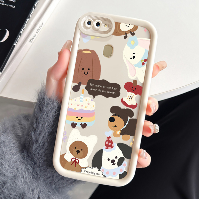 เคสสำหรับ OPPO A7 A5s A12 A12S A11k เคสโทรศัพท์สัตว์น่ารักซิลิโคนกันกระแทก