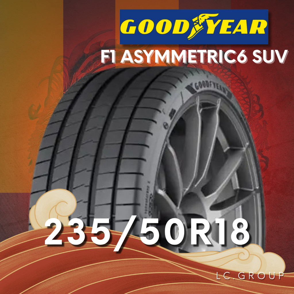 ยาง 235/50R18 GOODYEAR รุ่น F1 ASYMMETRIC6 SUV ราคาต่อเส้น ปี 2025