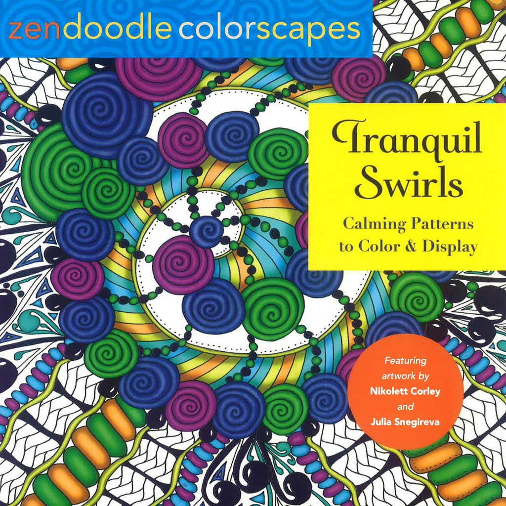BBW หนังสือ Zendoodle Colorscapes: Tranquil Swirls ISBN: 9781250288035