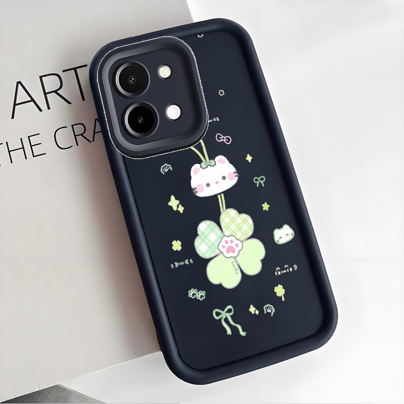 เคสสำหรับ VIVO Y28 2024 เคสโทรศัพท์รูปแมว