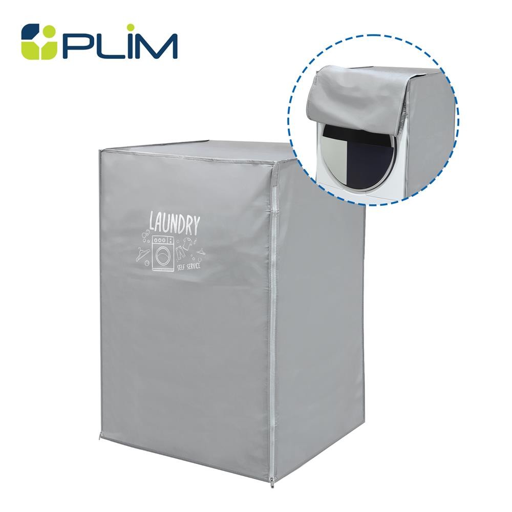 HomePro ถุงคลุมเครื่องซักผ้าฝาหน้า  WASH DRY SIZE L สีเทา แบรนด์ PLIM
