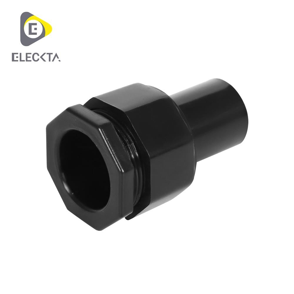 ELECKTA ข้อต่อเข้ากล่อง 20 มม. สีดำ แพ็ก 4 ชิ้น จัดส่งโดย HomePro