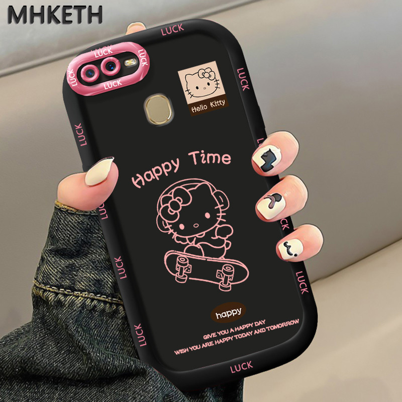 MHKETH เคสสำหรับ OPPO A7 A5s A12 A12s A11K เคสโทรศัพท์ซิลิโคนออกแบบเองใหม่