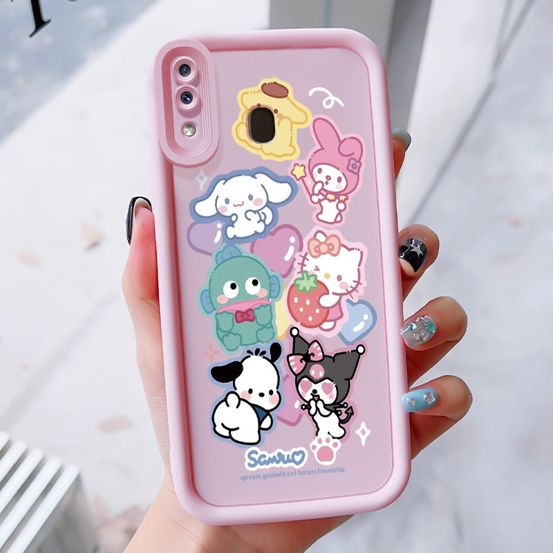 เคสสำหรับ Samsung Galaxy A30 A20 M10s เคสโทรศัพท์สัตว์น่ารักสามสีซิลิโคนกันกระแทก