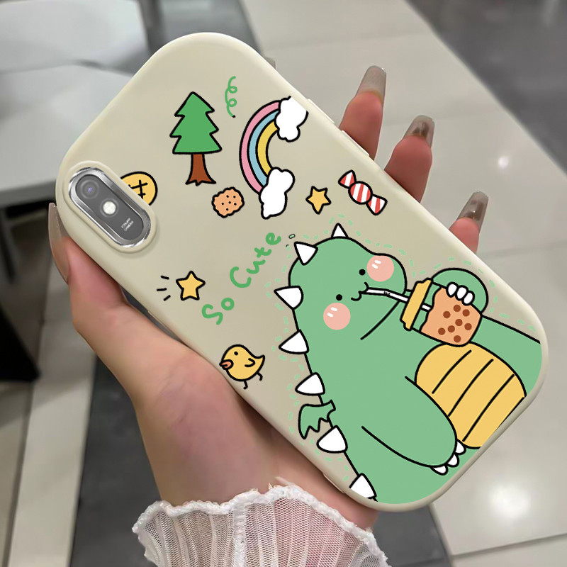 เคสสำหรับ Xiaomi Redmi 9A 9I เคสโทรศัพท์สัตว์ประหลาดน่ารักกันกระแทกกลมและอ้วน