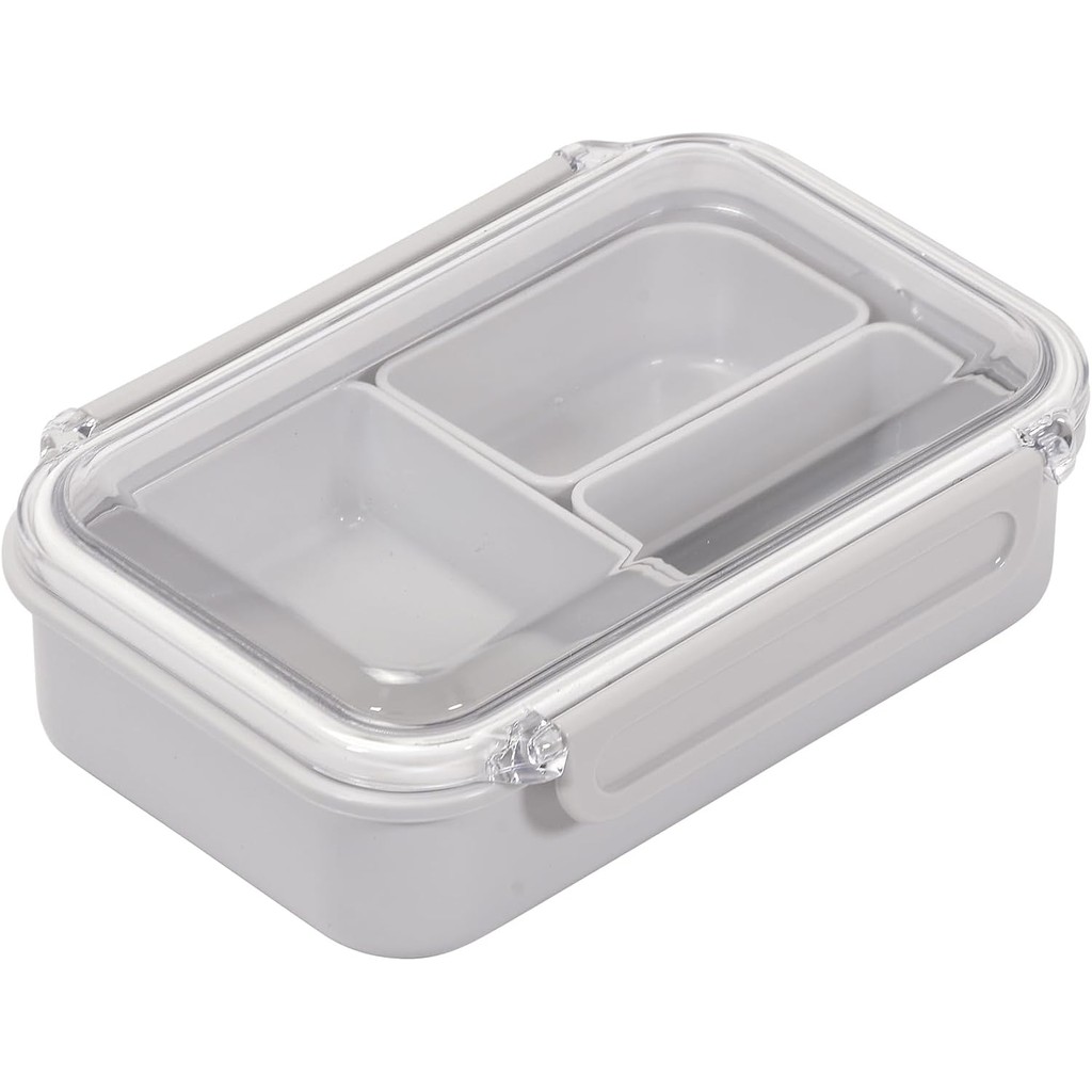 Pearl Metal DC-6003 Home Label Lunch Box with Core 16.9 fl oz (500 ml), Gray, Made in JapanDirectly 