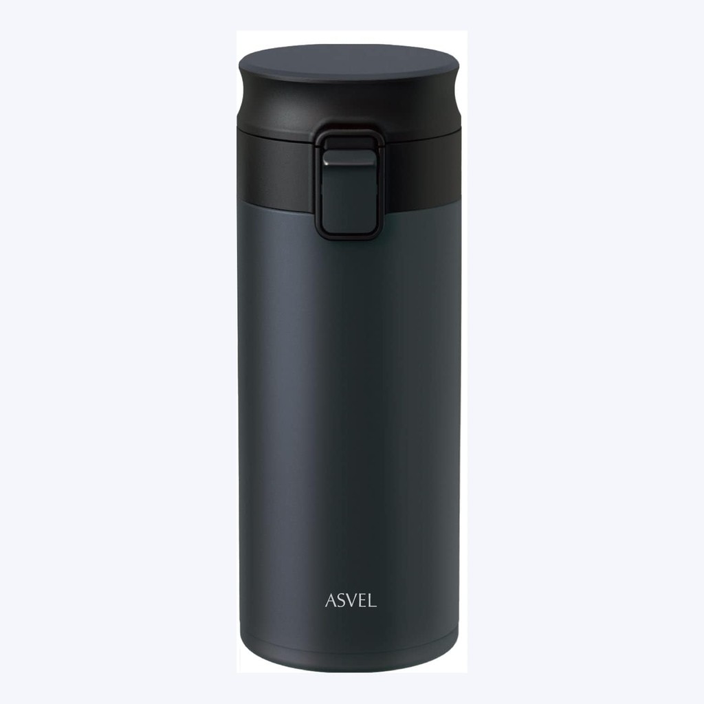 Asbel TLW350 Vacuum Insulated Tumbler, Easy to Clean, 11.8 fl oz (350 ml), Black, Earth Color A3311D