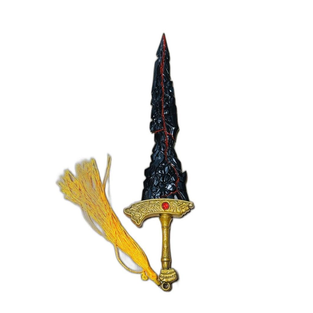 【ส่งตรงจากญี่ปุ่น】 พวงกุญแจอาวุธขนาดเล็กของ Marikes' Black Sword Elden Ring ตุ๊กตาสำหรับตั้งโชว์ PS4