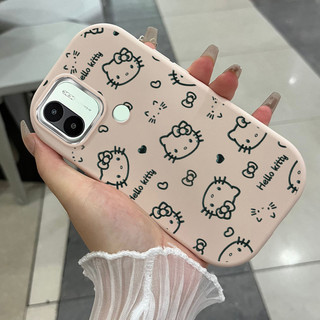 เคสสำหรับ Xiaomi Redmi A1+ A2+ A1 Plus A2 Plus เคสโทรศัพท์แมวกันกระแทกกลมและอ้วน