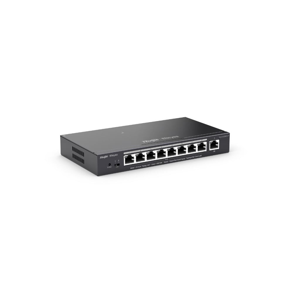 อุปกรณ์เครือข่าย SWITCH (สวิตซ์) RUIJIE RG-ES209GC-P 9-PORT GIGABIT SMART CLOUD SWITCHES (RG-ES209GC