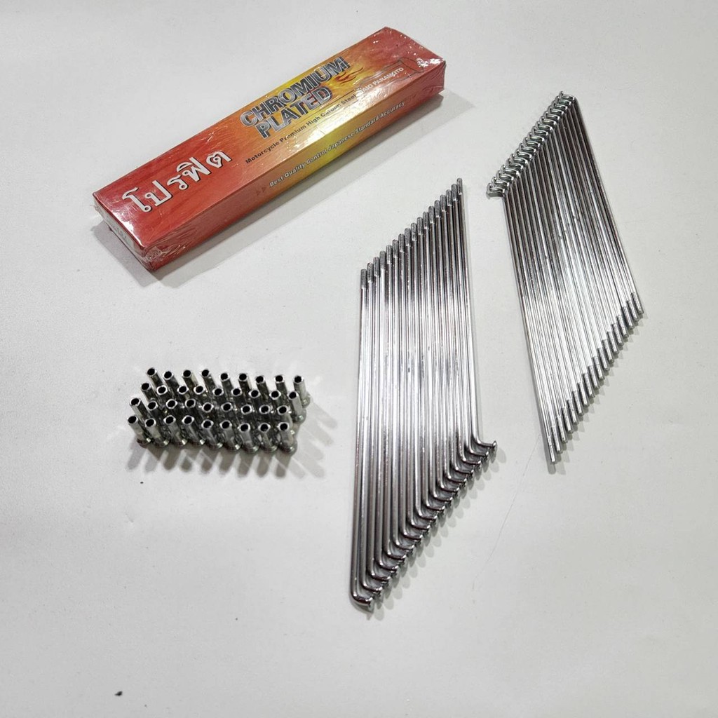 ซี่ลวด ล้อหน้า + ล้อหลัง 9x157 + 9x184  WAVE110i / WAVE125R / WAVE125S / DASH / LS / DREAM SUPERCUBS