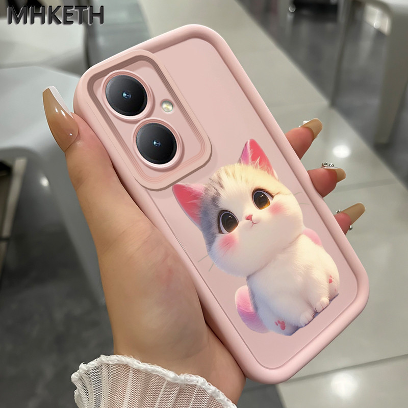 MHKETH เคสสำหรับ VIVO Y27 Y36 4G Y36 5G Y27 5G Y77T Y27s Y35 Y35+ 5G เคสโทรศัพท์ซิลิโคนลายมาการองสุดน่ารักยอดนิยม