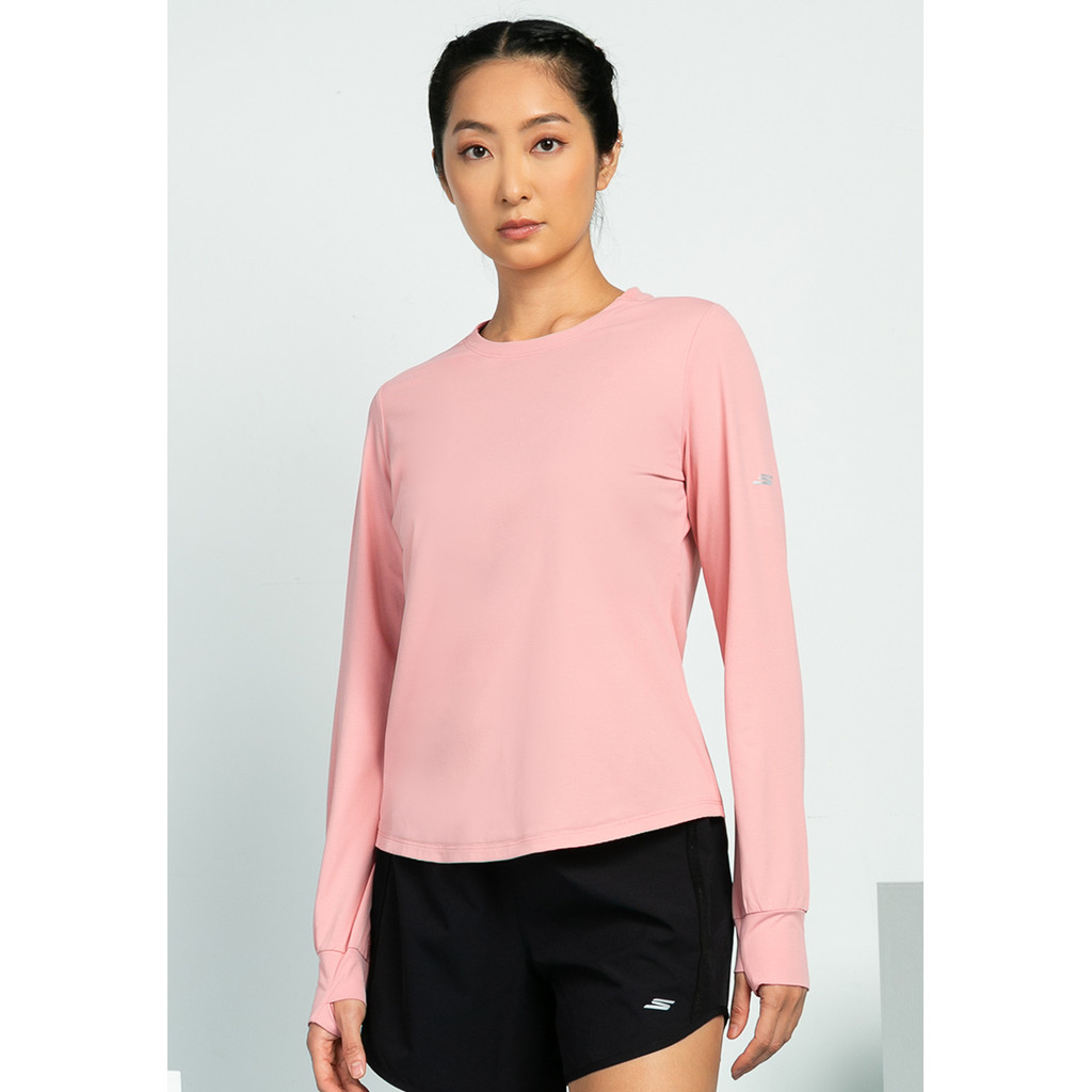 Skechers สเก็ตเชอร์ส เสื้อยืดแขนยาวผู้หญิง Women Running Performance Long Sleeve Tee - SP325W291-00DQ
