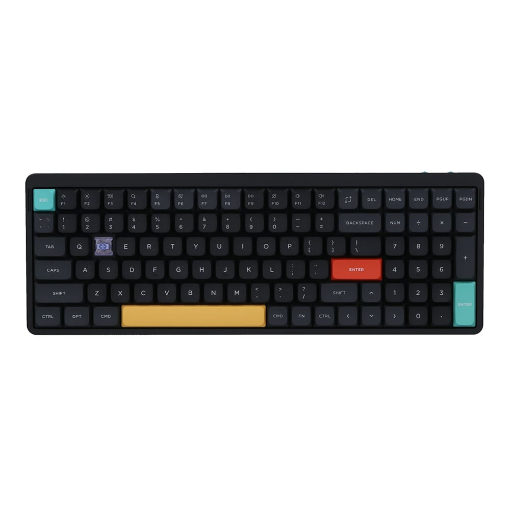 WIRELESS KEYBOARD (คีย์บอร์ดไร้สาย) NUPHY AIR96 V2 (QMK/VIA) (BASALT BLACK) (WISTERIA SWITCH RGB EN/