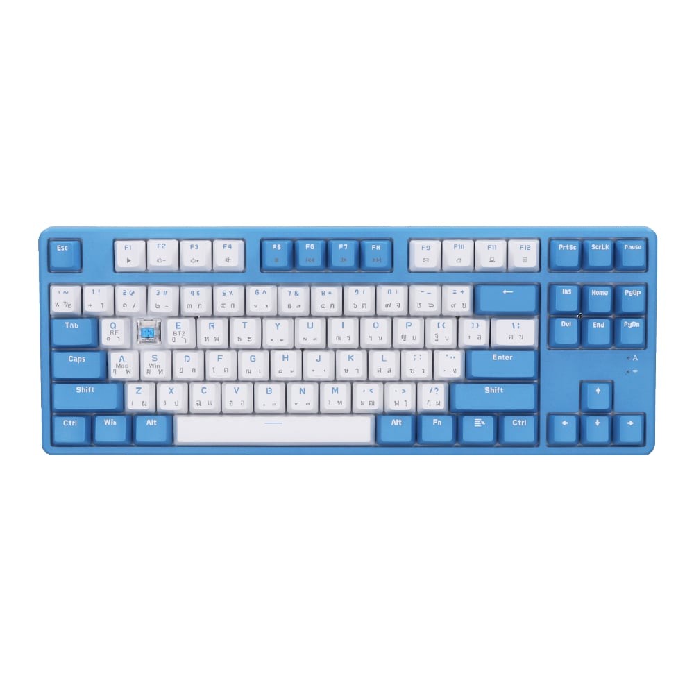 WIRELESS KEYBOARD (คีย์บอร์ดไร้สาย) AJAZZ AK871 (BLUE ISLAND) (BLUE SWITCH NON-BACKLIT EN/TH)