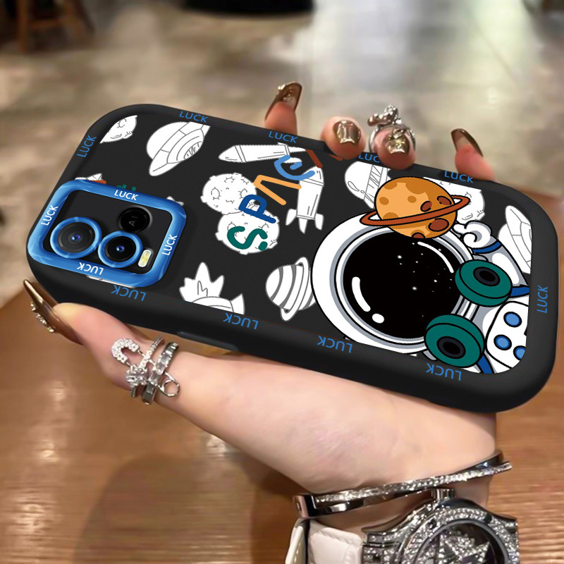 เคสสำหรับ VIVO Y21 Y21s Y21t Y21a Y21G Y33s Y33t เคสโทรศัพท์มนุษย์อวกาศกันกระแทกป้องกันการตก