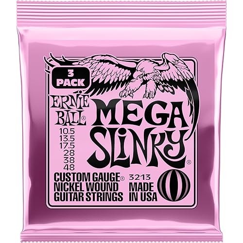 ERNIE BALL ERNIE BALL 3213 สายกีตาร์ไฟฟ้า 10.5-48 MEGA SLINKY 3Set Pack
