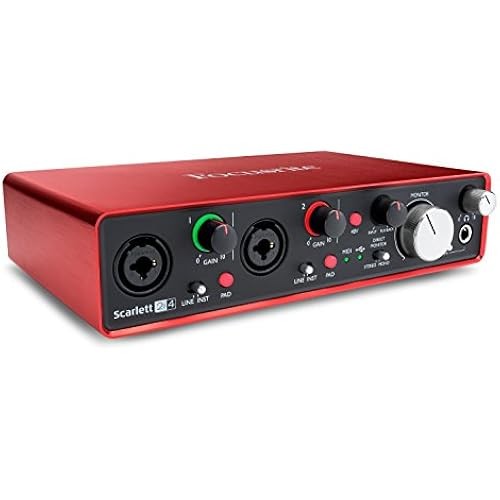 อินเทอร์เฟซเสียง Focusrite 2 In / 4 Out 24Bit 192Khz Scarlett 2I4 2Nd Gen
