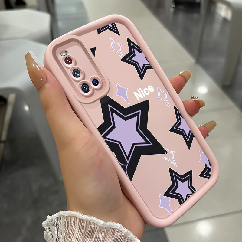 เคสสำหรับ VIVO V19 เคสโทรศัพท์ดาวนําคักดีสามสีซิลิโคนกันกระแทก