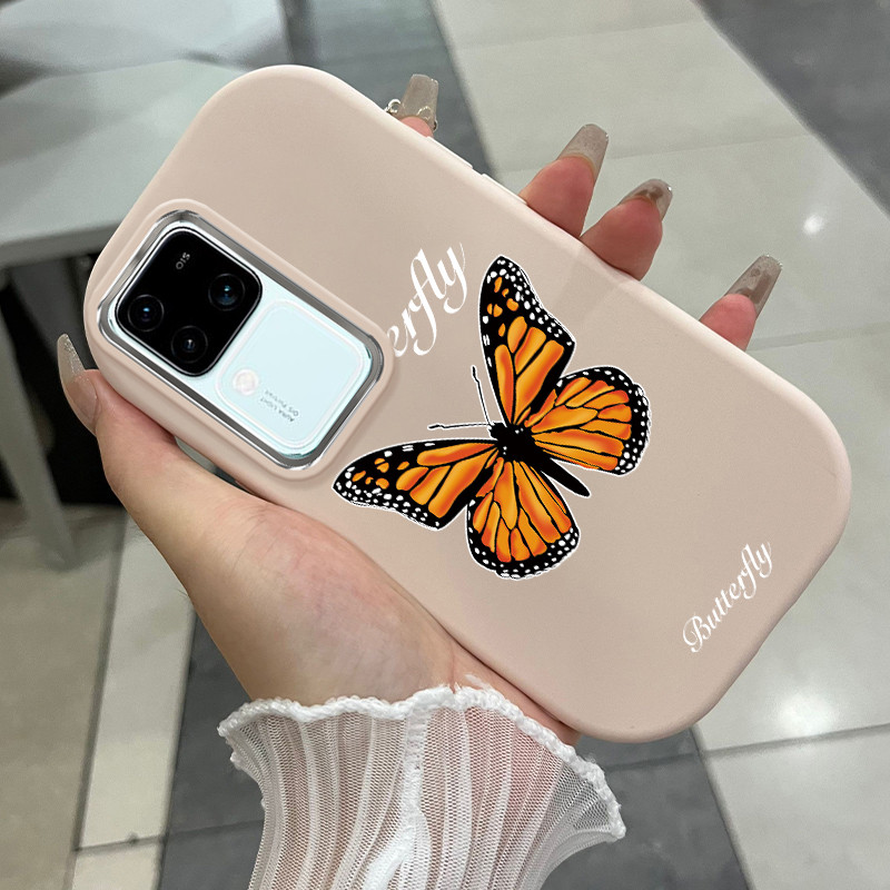 เคสสำหรับ VIVO V30 Pro 5G V29 Pro V29e V27 PRo 5G V23 V23i V20 Pro S1 S7 เคสโทรศัพท์ผีเสื้อกันกระแทก