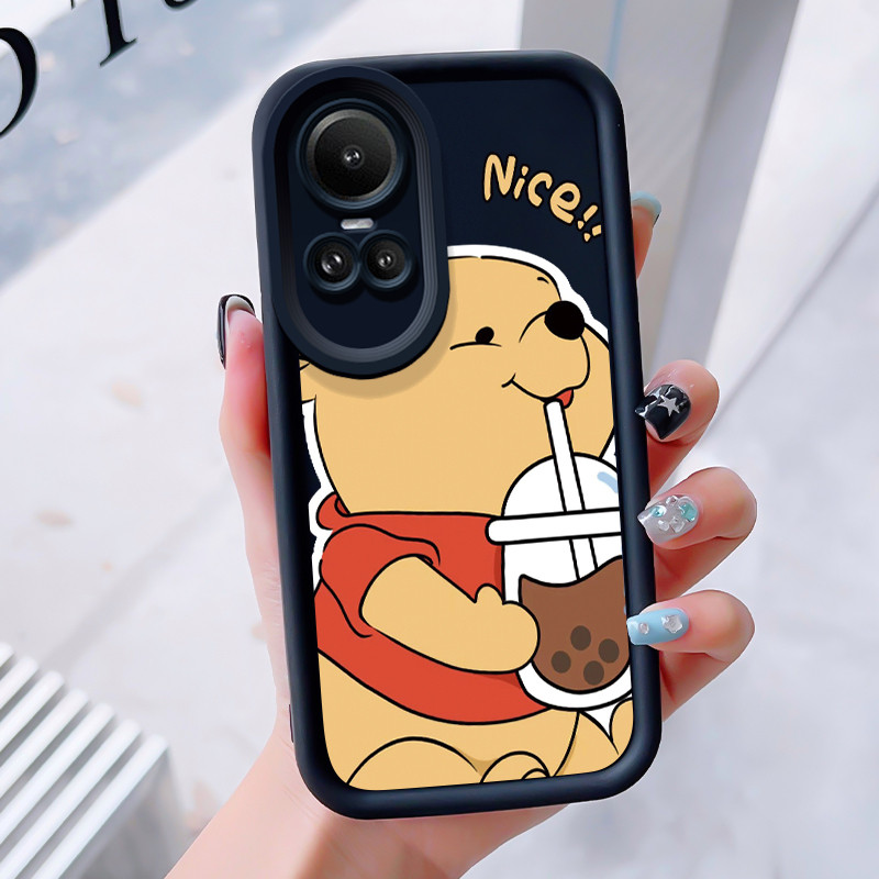 เคสสำหรับ OPPO Reno 10 5G Reno 10 Pro 5G Reno 10 Pro Plus เคสโทรศัพท์หมีน่ารักสามสีซิลิโคนกันกระแทก