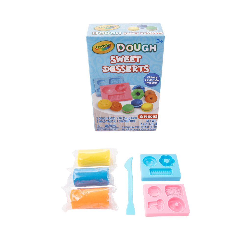 Crayola Sweet Desserts Dough Mini Playset เครโยล่า ชุดปั้นแป้งโดว์ ขนมหวาน ขนาดเล็ก A1-3147