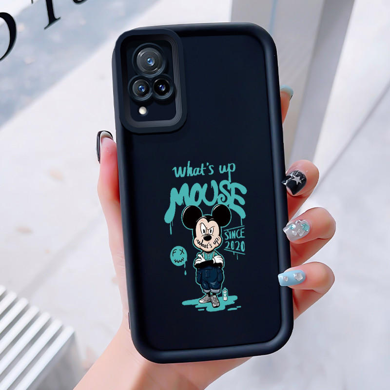 เคสสำหรับ VIVO V21 4G V21 5G เคสโทรศัพท์หนูเป็ดสามสีซิลิโคนกันกระแทก