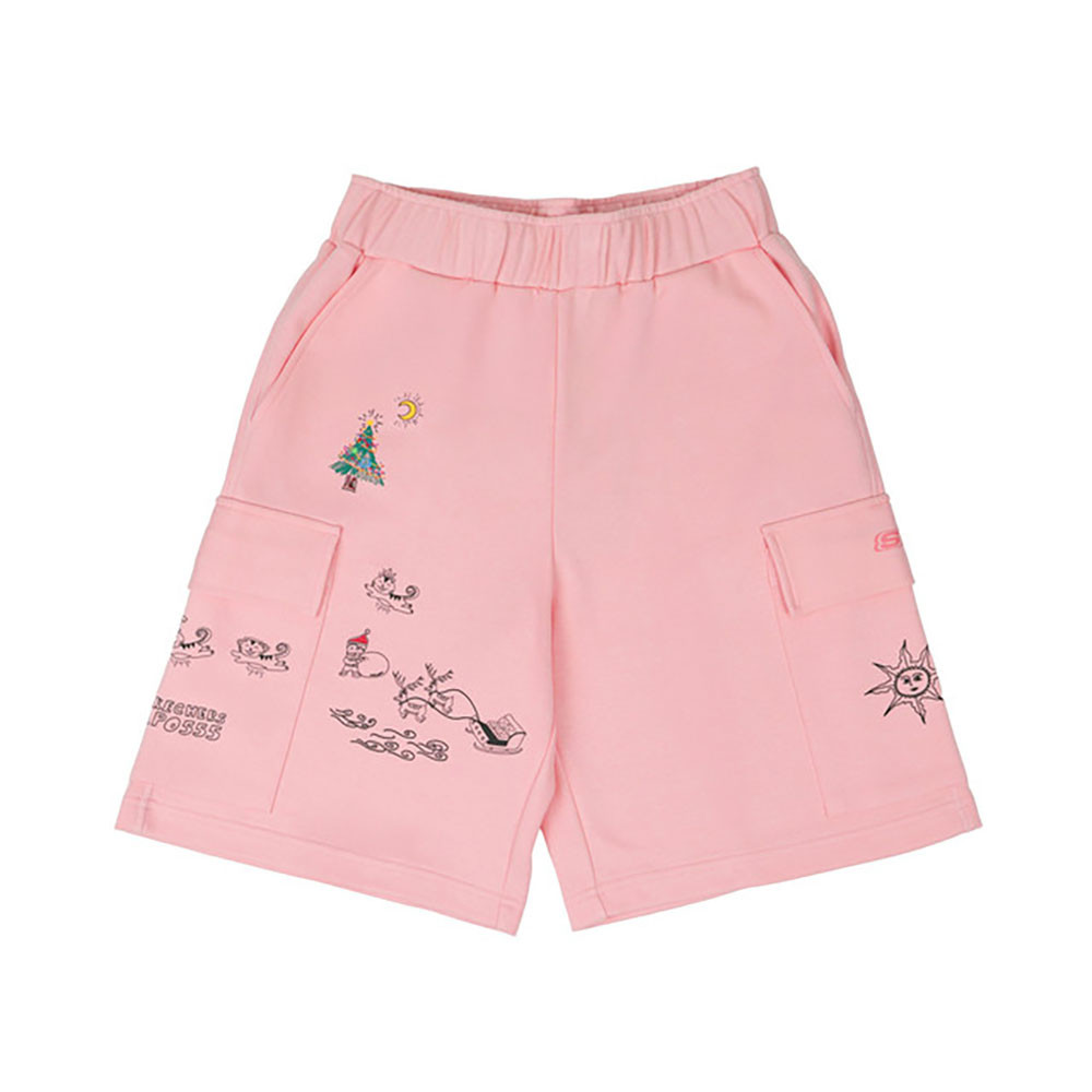Skechers สเก็ตเชอร์ส กางเกงขาสั้นยูนิเซ็กส์ Unisex Apo Collection Shorts Apparel - SL125U568-PNK — صورة 2