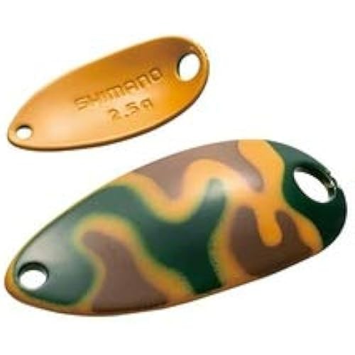 Shimano Spoon Cariff Roll Swimmer Camo Edition 1.8G Tr-C18R 24T สีเขียวมัสตาร์ด
