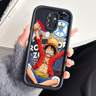 เคสสำหรับ OPPO A5 2020 A9 2020 เคสโทรศัพท์ตัวเอกอนิเมะสามสีซิลิโคนกันกระแทก