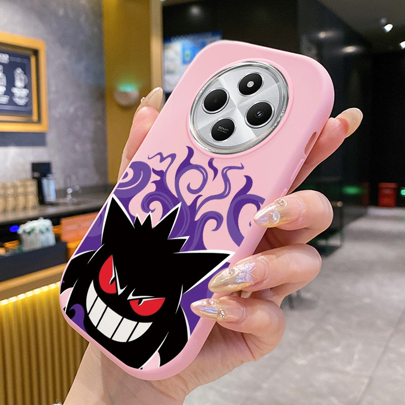 เคสสำหรับ Xiaomi Redmi 14C 4G 14C 5G A4 5G 14R 5G POCO C75 5G POCO M7 5G เคสโทรศัพท์สีหน้ากันกระแทกกลมและอ้วน
