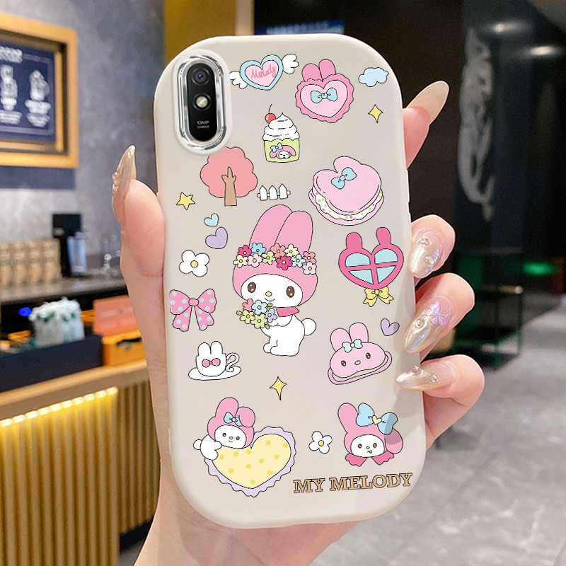 เคสสำหรับ Xiaomi Redmi 9A 9I เคสโทรศัพท์กระต่ายกันกระแทกกลมและอ้วน