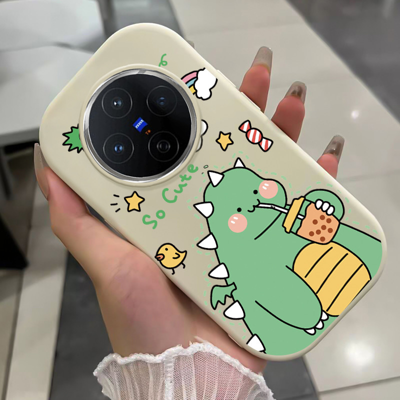 เคสสำหรับ VIVO X200 5G X200 Pro 5G เคสโทรศัพท์สัตว์ประหลาดน่ารักกันกระแทกกลมและอ้วน