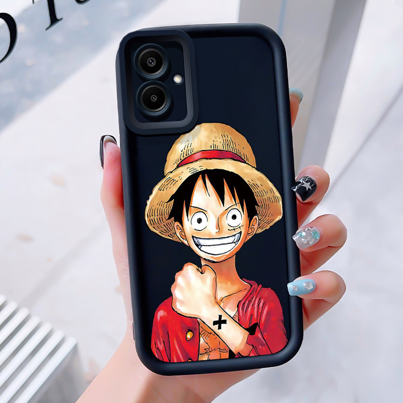 เคสสำหรับ Samsung A06 4G เคสโทรศัพท์ตัวเอกอนิเมะสามสีซิลิโคนกันกระแทก