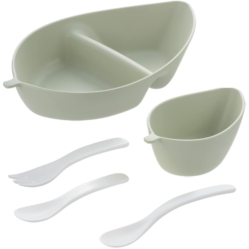Richell Orio Baby Dinnerware Set, GreenDirectly from Japan