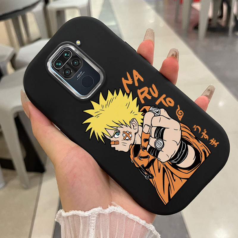 เคสสำหรับ Xiaomi Redmi Note 9 Note 9s Note 9 Pro POCO M2 Pro เคสโทรศัพท์ตัวละครอนิเมะกันกระแทกกลมและอ้วน