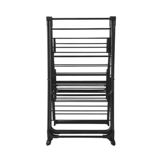 ราวแขวนตั้งพื้นทรงกางปีก 2 ชั้น Nero KASSA HOME รุ่น RYX-02-021A-17 ขนาด 157 x 61 x 130 ซม. สีดำด้าน